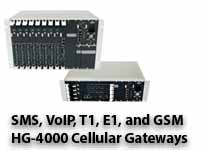 HG-4000 Cellular Gateways for VoIP, TDM and SMS