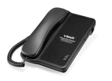 Vtech - A1100 - 80-H001-04-000 - 1-Line Classic Analog Corded Lobby Phone - Black