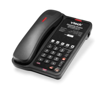Vtech - A1410 - 80-H006-00-000 - 1-Line Classic Analog Cordless Phone - Black