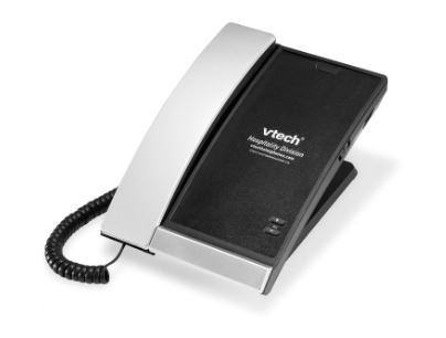 Vtech - A2100 - 80-H021-04-000 - 1-Line Contemporary Analog Lobby Phone - Silver & Black