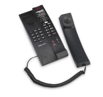 Vtech - A2211 - 80-H0A7-13-000 - 1-Line Contemporary Analog Petite Phone - Black