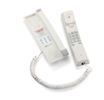 Vtech - A2310-NM - 80-H0BK-11-000 - 1-Line Contemporary Analog TrimStyle Phone with No MWI - Silver & Pearl