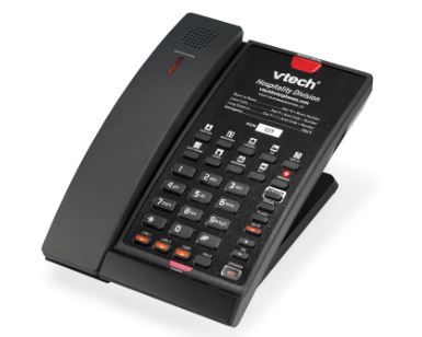 Vtech - CTM-A2421-BATT - 80-H0AZ-13-000 - 2-Line Contemporary Analog Cordless Phone with Battery Backup