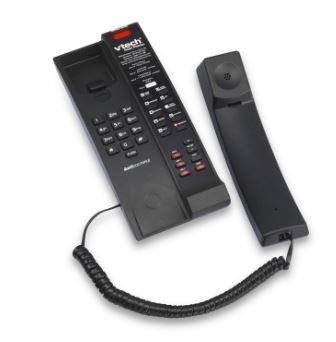 Vtech - CTM-A242P - 80-H0AX-15-000 - 2-Line Contemporary Analog Accessory Petite Phone - Black