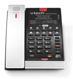 Vtech - CTM-S2411 - 80-H0AS-00-000 - 1-Line Contemporary SIP Cordless Phone - Silver & Black