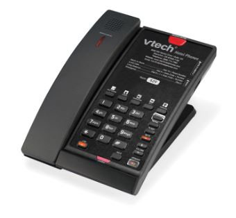 Vtech - CTM-S2411 - 80-H0AS-13-000 - 1-Line Contemporary SIP Cordless Phone - Black