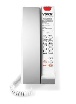 Vtech - CTM-S241P - 80-H0B1-11-000 - 1-Line Contemporary SIP Accessory Petite Phone - Silver & Pearl