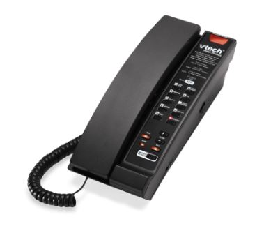 Vtech - CTM-S241P - 80-H0B1-15-000 - 1-Line Contemporary SIP Accessory Petite Phone - Black