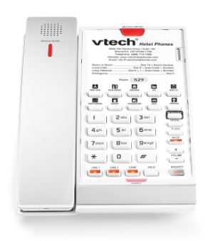 Vtech - CTM-S2421 - 80-H0AT-08-000 - 2-Line Contemporary SIP Cordless Phone - Silver & Pearl