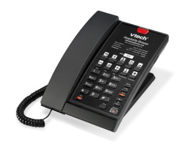 Vtech - S2210-L - 80-H0C7-13-000 - 1-Line Contemporary SIP Corded Phone - Black