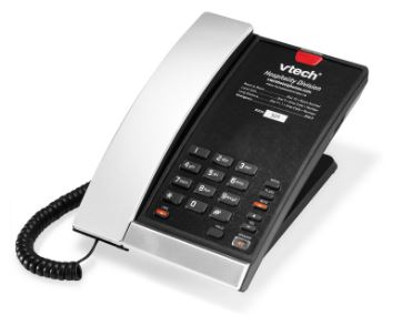 Vtech - S2210-L - 80-H0C7-00-000 - 1-Line Contemporary SIP Corded Phone - Silver & Black