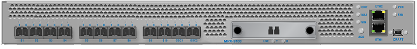Zhone -  MPX-9103 - Extended Temperature 100G OTN Muxponder Platform